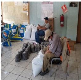 preparan paquetes