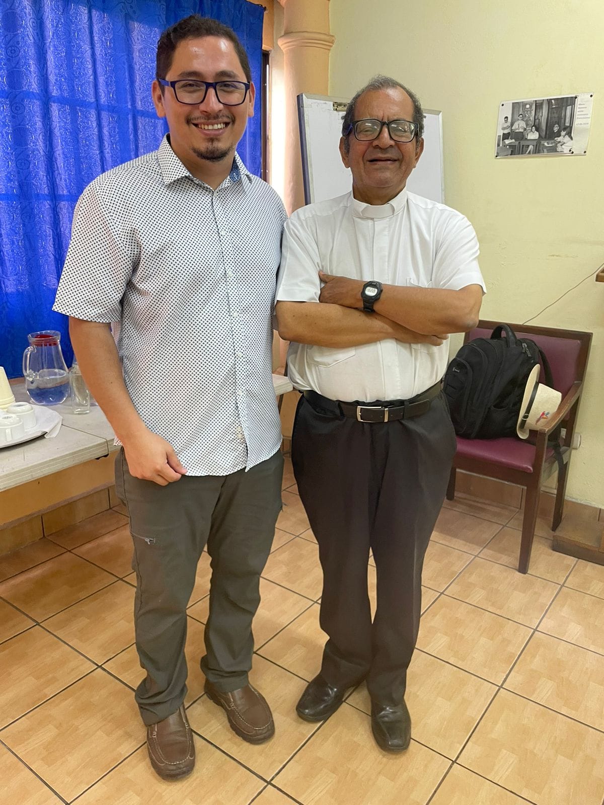 padre Noel Ortiz y Mons. Bolaños