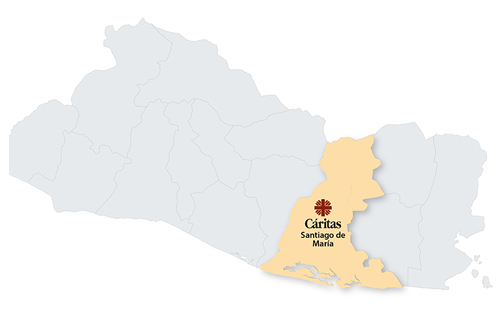 Mapa Diócesis Santiago de María